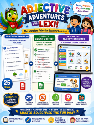 Adjective Worksheet